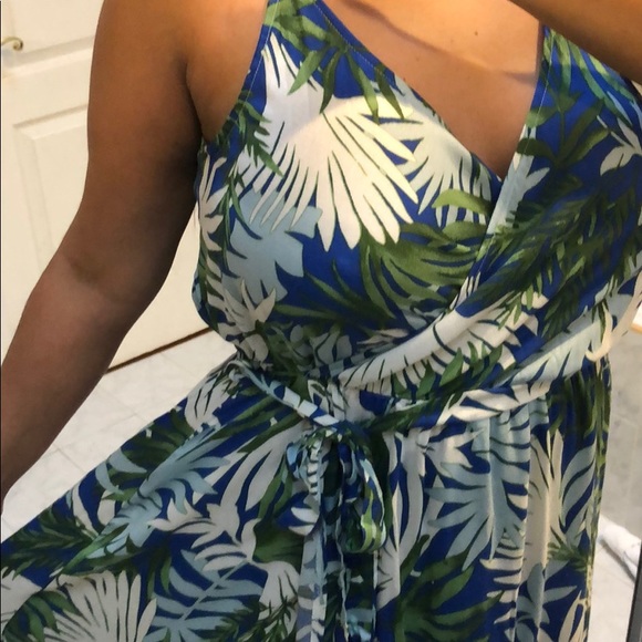 TROPICAL PRINT MAXI DRESS - Picture 5 of 6